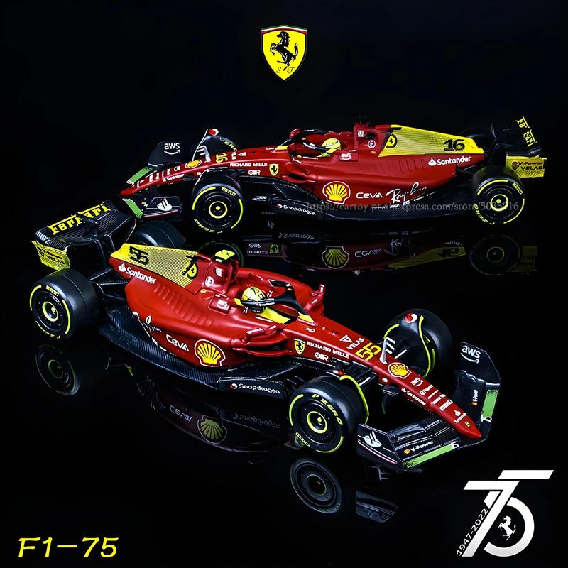 Ferrari F1-75 2022 Bburago 1:43 Leclerc Sainz Modelo De Carro De